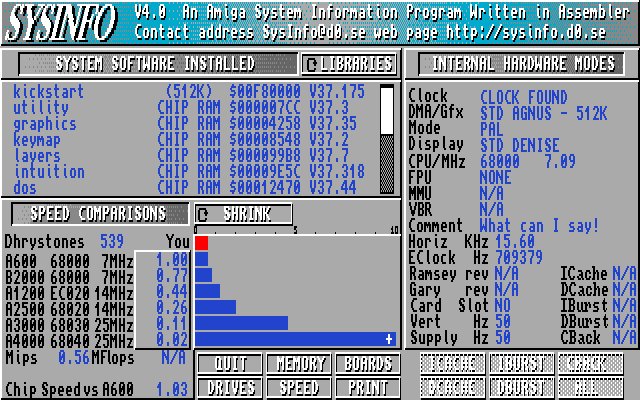 Sysinfo 4.0 (Amiga)