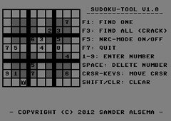 NRC Sudoku Tool (C64)